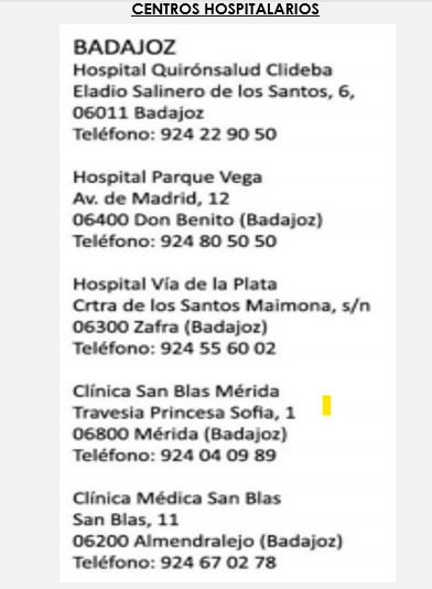CENTROS HOSPITALARIOS